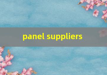  panel suppliers